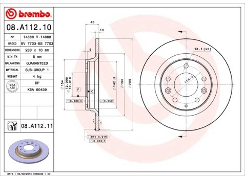 BREMBO 08.A112.11