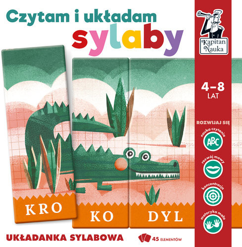 Czytam I Układam Sylaby Układanka Sylabowa Kapitan Nauka