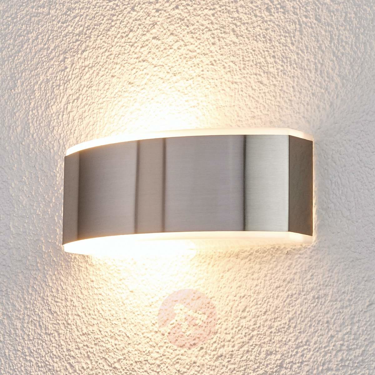 Lampenwelt Lampa zewnętrzna PACON ze stali szlachetnej