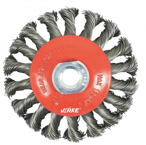 VERKE SZCZOTKA DRUCIANA TARCZOWA M14 PLECIONA 100 mm VERKE V05257 V05257