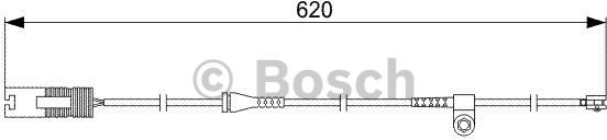 Bosch Zestyk ostrzegawczy zużycia okładzin tył 1 987 474 955