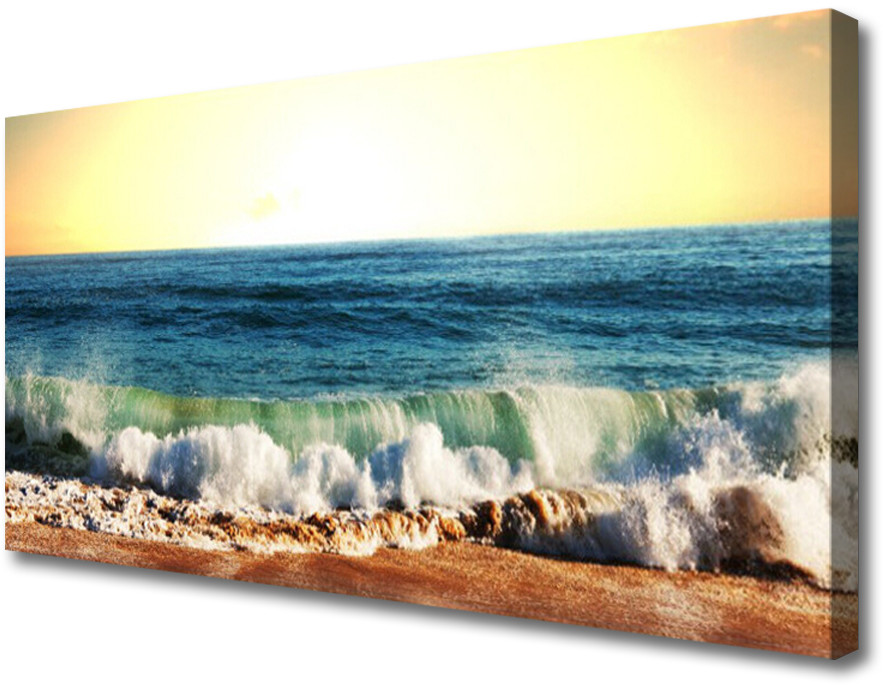 PL Tulup Obraz na Płótnie Ocean Plaża Krajobraz 120x60cm