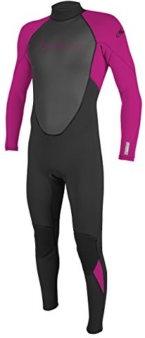 ONEILL wetsuits dziewcząt Youth Reactor II 3/2 mm Back Zip Full Wetsuit, czarny 5044-C09-6