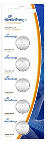 MediaRange MRBAT130 ogniwo guzikowe Blister 3 V, Lithium CR1620 (zestaw 5 szt.) 4260283113309