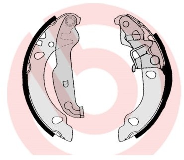 BREMBO Zestaw szczęk hamulcowych S 24 530