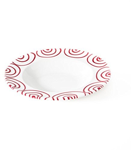 Gmundner Keramik Gmundner ceramika manufaktura 0182tsgo24 rotgeflammt talerz do zupy Gourmet, średnica 24 cm 0182TSGO24