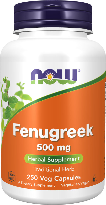 Now Foods Fenugreek - Kozieradka 500 mg (250 kaps.)