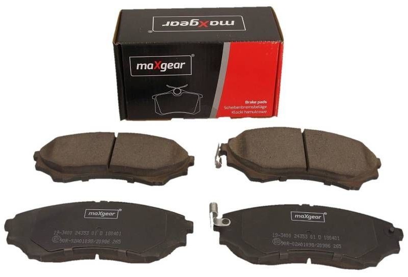 MaxGear Zestaw klocków hamulcowych, hamulce tarczowe 19-3400 19-3400