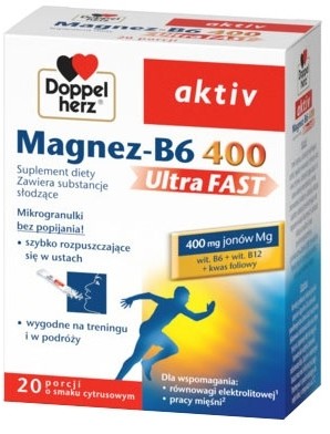 Queisser Pharma Quiesser Pharma aktiv Magnez-B6 400 UltraFAST x20 saszetek