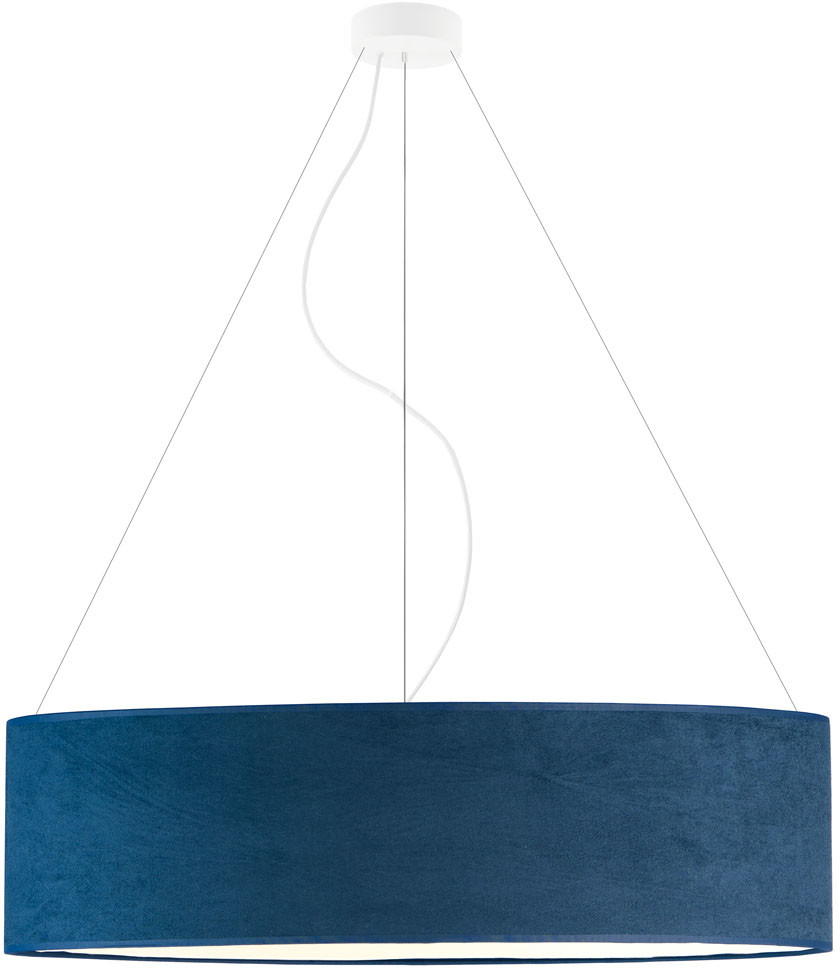 LYSNE Geometryczna lampa wisząca PORTO VELUR fi 80 cm kolor morski 14530V/1 kolor morski