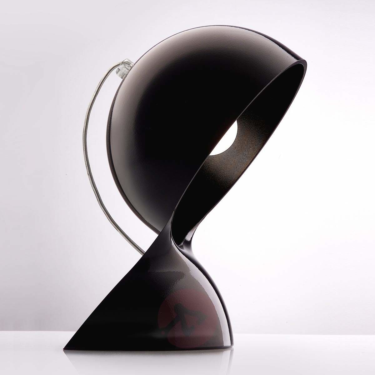 Czarna designerska lampa stołowa Dal