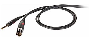 Die Hard Die Hard DHG230LU3 zbalansowany kabel z wtyczkami stereo Jack 6,3 mm na męskie XLR 3P Die Hard Gold. 3 m długości. DHG230LU3