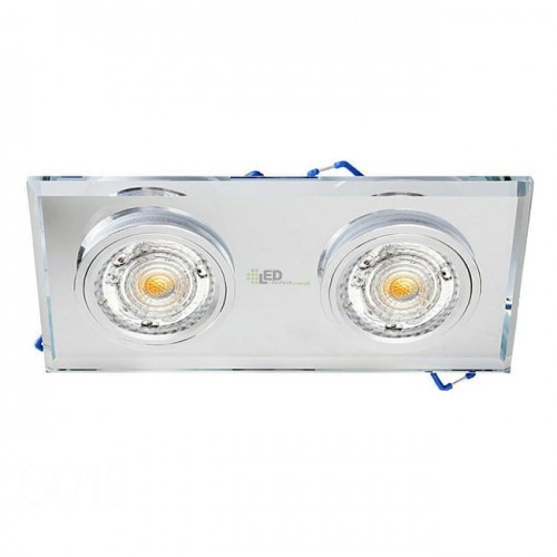 PremiumLUX OPRAWA SUFITOWA GLASSO K/2 SREBRNA LUX02882