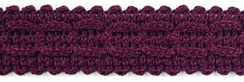 kufer-pasmanteria.pl Taśma ozdobna dziana Tp 15 (1mb) Ciemne Bordo 317 22660760_20220419184300