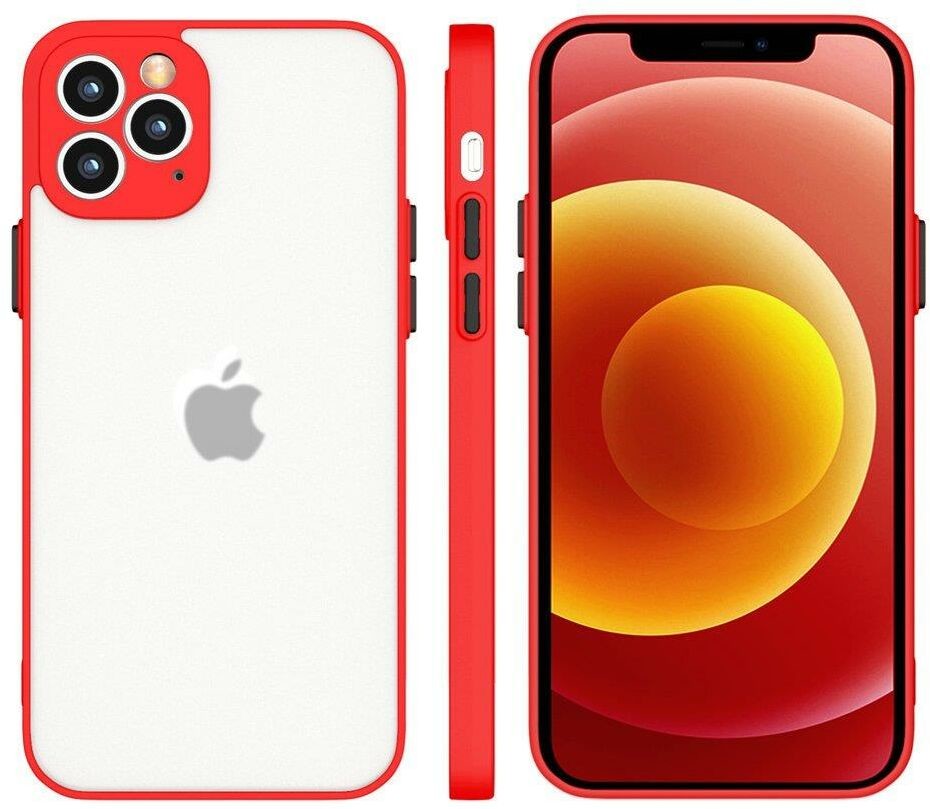 Hurtel Milky Case silikonowe elastyczne półprzezroczyste etui do iPhone 13 mini czerwony