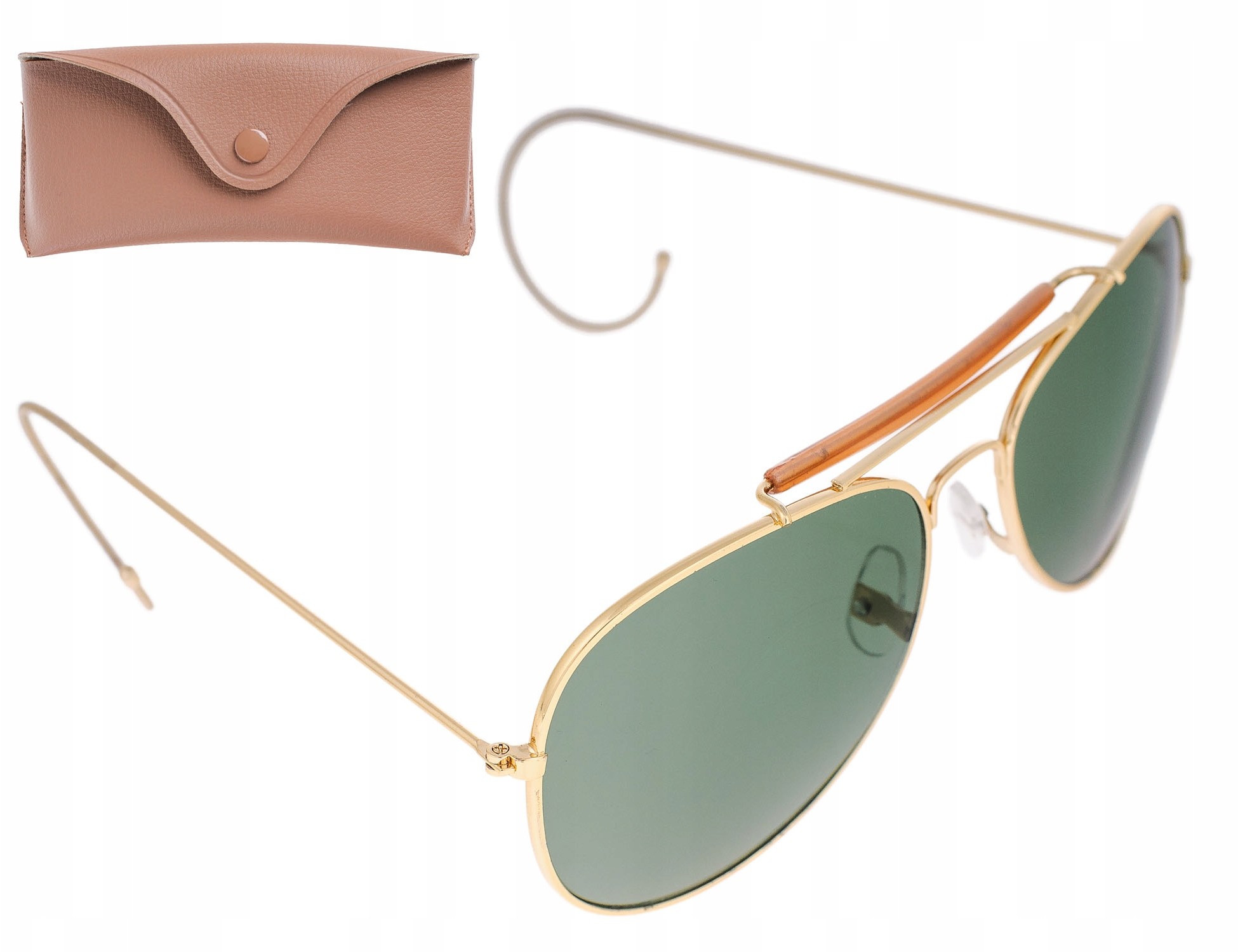 Aviator Okulary Przeciwsłoneczne Us Army - Zielone