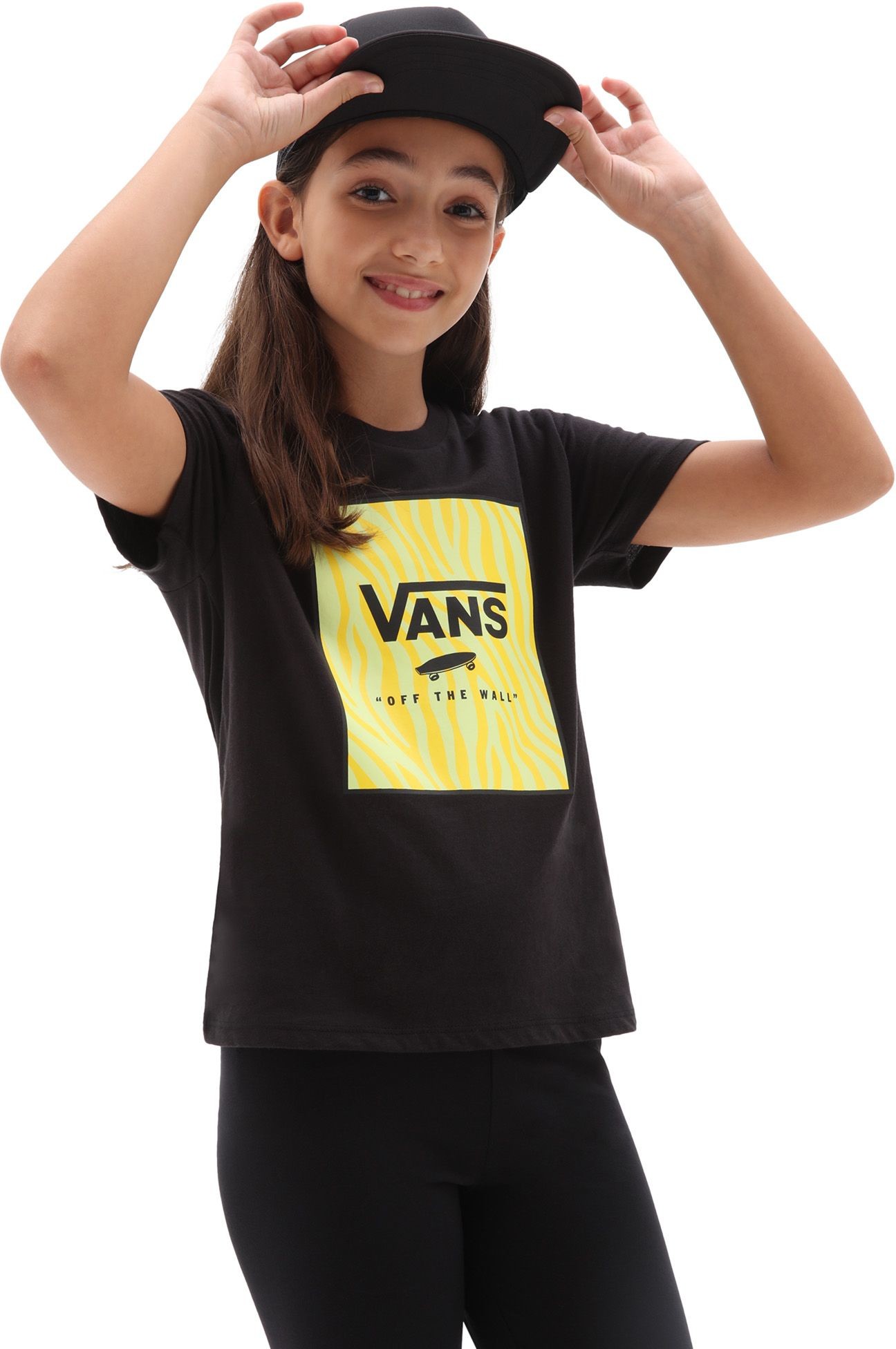 VANS t-shirt GIRLS ZOO BOX TEE Black