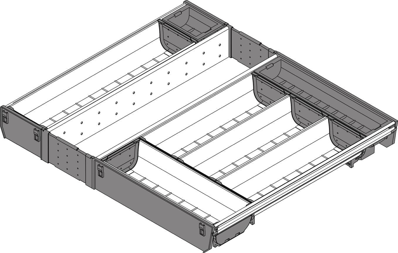 Blum ORGA-LINE wkład na sztućce do TANDEMBOX 450 mm, szerokość korpusu 600 mm ZSI.60VEI4