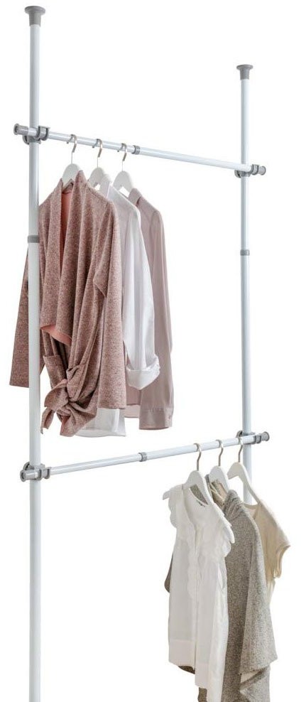 Wenko Szyna do garderoby drążek do ubrań HERKULES 2 sztuki 75-120cm B07PKFR35Q