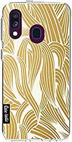 Samsung Casetastic Etui na telefon Galaxy A40 (2019), cienkie etui z tworzywa TPU. Amortyzujące i odporne na zarysowania etui do Galaxy A40 (2019) - Gold Organic Pattern - Casetastic 94795