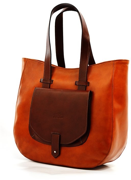 Vera Pelle Torebka skórzana vp067l Camel/brązowy