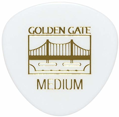 Golden Gate Golden Gate MP-424 kostki gitarowe w kształcie trójkąta, grubość 0,75 mm, białe mp-424