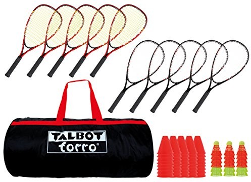 Talbot Torro Speed Badminton zestaw w Sportsbag zestaw szkolny dla 10 graczy, 490100 490100