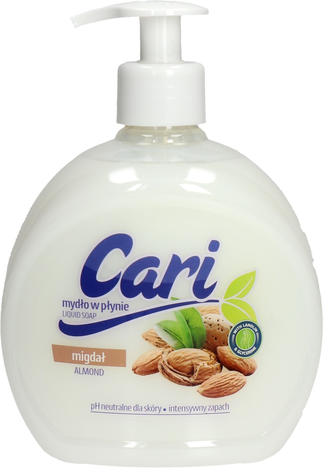 Mydło płyn 500ml pompka Migdał Cari