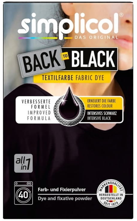 Pozostałe Simplicol Back to Black Farba do tkanin do odświeżenia koloru 400 g SIMPLICOL 025127