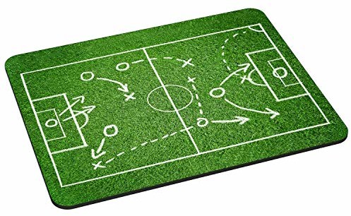 Pedea PEDEA podkładka pod mysz dla graczy i biura  220 x 180 mm  z wszytymi krawędziami i antypoślizgowym spodem, Soccer