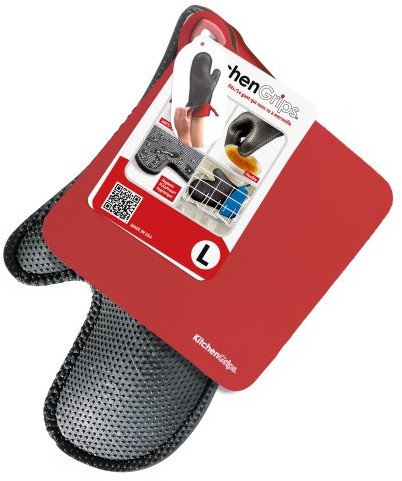 KitchenAid ngrips 110708 11 rękawica do piekarnika i łapki do garnków, czerwony, 2-częściowy zestaw 110708-11