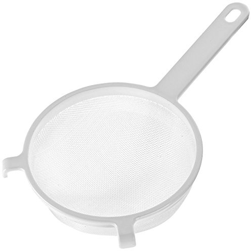 Westmark Light Mesh strainer  with support Hooks  Nylon with polypropylene Handle  White  Various sizes, biały, 18 cm 12892270