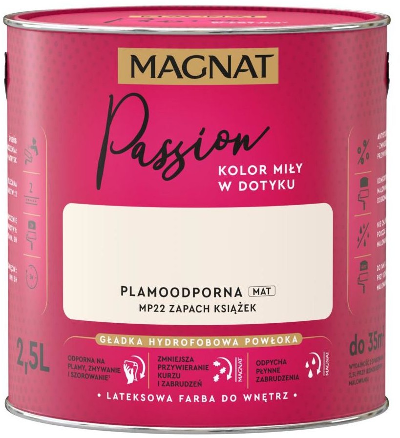 Magnat Farba Passion Zapach książek 2.5 l