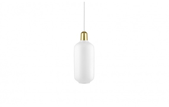 Normann Copenhagen Lampa wisząca Amp 502167 biała oprawa w stylu nowoczesnym 502167