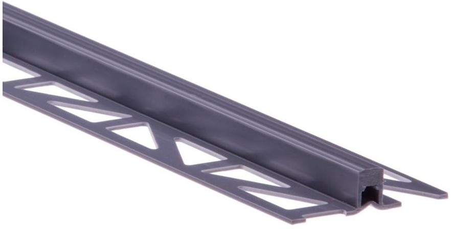 Cezar STANDERS Profil dylatacyjny PVC 10 mm / 2.5 m Ciemno szary