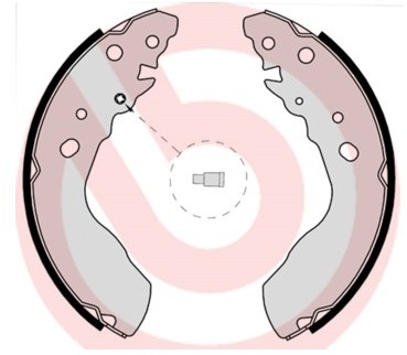 BREMBO Zestaw szczęk hamulcowych S 79 522
