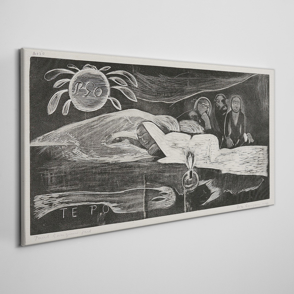 PL Coloray Obraz na Płótnie Te Po Long Night Gauguin 100x50cm