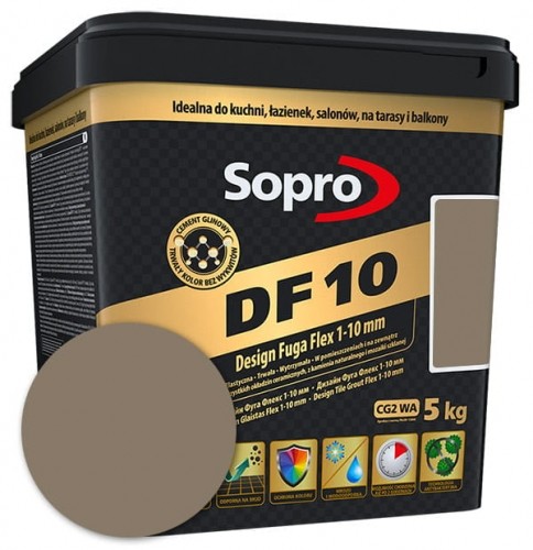 Sopro Fuga elastyczna DF 10 piaskowo-szara (18) 2,5 kg