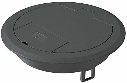 OBO Bettermann Kaseta zasilająca z wyjściem przewodu, plastykowa, grafitowa GES R2 9011 7405084 7405084