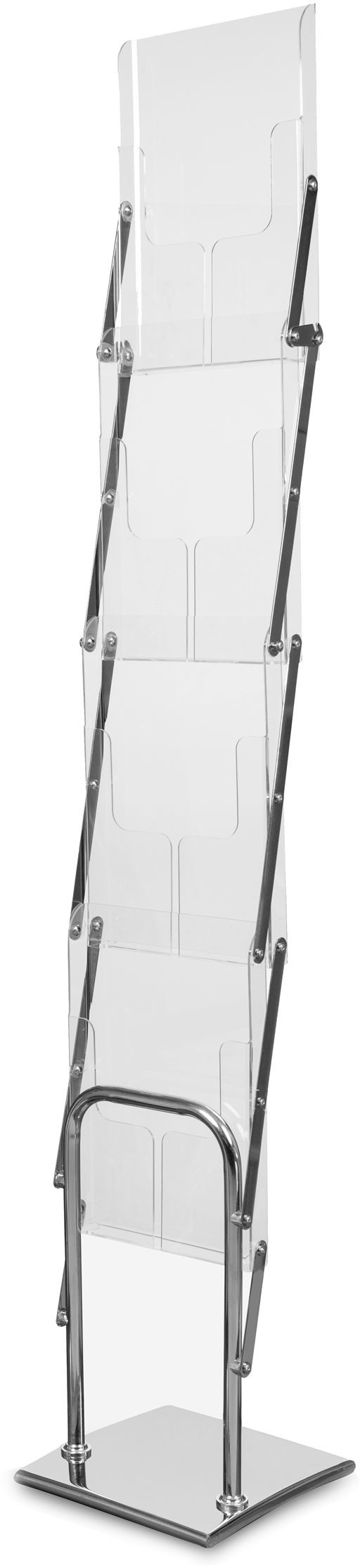 Stojak na ulotki 4 x A4 Cristal