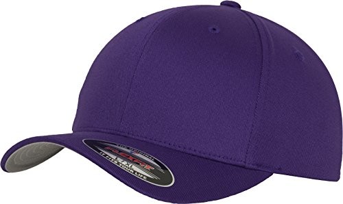 Flexfit FlexFit Wooly Combed czapka baseballowa, 6 panelów, uniseks, dla dorosłych i dzieci, fioletowy, młodzież 6277-00195-0063_purple_OSFY