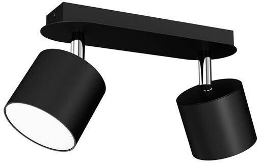 Milagro Lampa sufitowa DIXIE BLACK 2x GX53 szer. 24cm czarny 5902693776000
