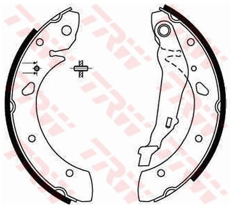 TRW Zestaw szczęk hamulcowych GS8632