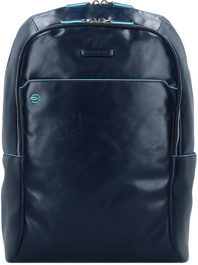 Piquadro Blue Square Plecak skórzana 43 cm przegroda na laptopa blue CA4762B2-BLU2