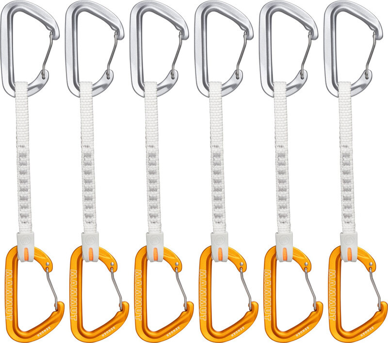 Mammut Sender Wire Quickdraw 17cm, szary/złoty 2022 Ekspresy wspinaczkowe 2040-02810-19272-75
