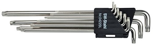 SW-Stahl SW-Stal o profilu T klucz kątowy imbusowy komplet 9-częściowy T10  T50, 04220sb