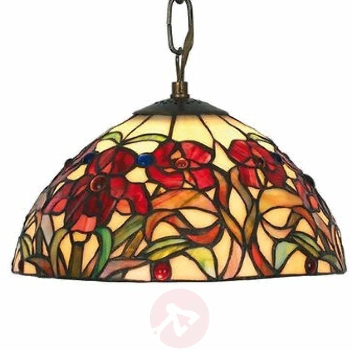 Mała lampa wisząca Eline w stylu Tiffany