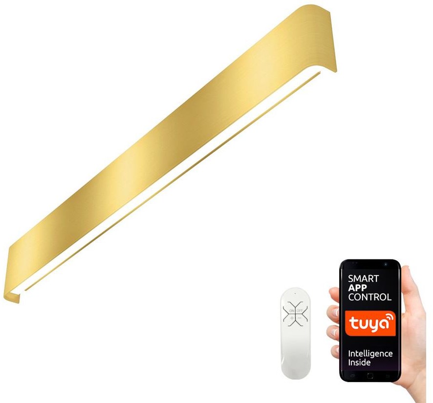 Immax Neo Immax NEO 07137-G - LED SMART Oświetlenie ścienne LINEA LED/40W/230V + pilot 76 cm
