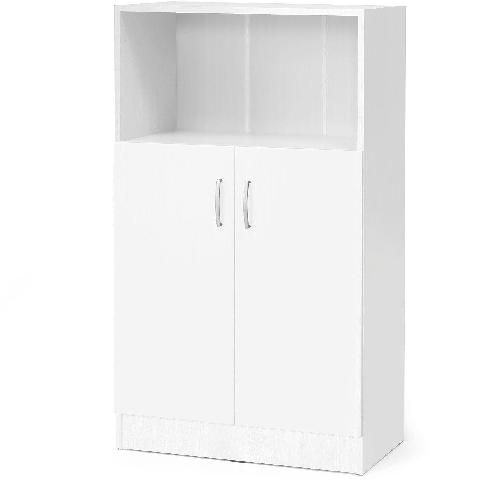 AJ Produkty Szafa biurowa FLEXUS z jedną półką, 1325x760x415 mm, biały