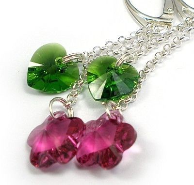 Swarovski długie kolczyki SREBRO CERTYFIKAT